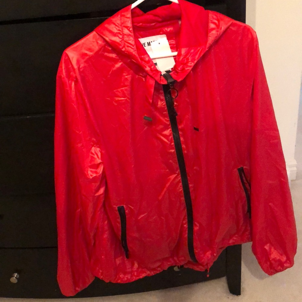 Red Steve Madden windbreaker